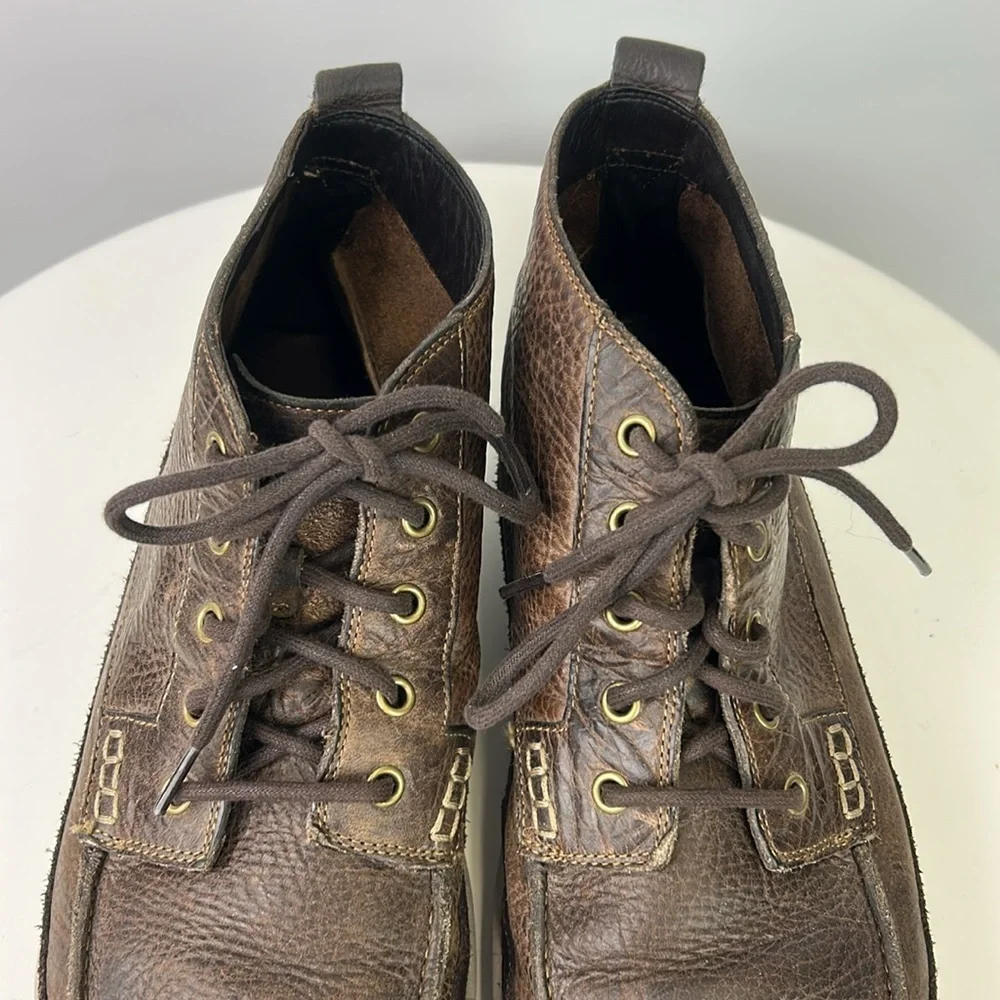 Men's Cole Haan X Nike Air Brown Leather Chukka Boots Size 13.5M